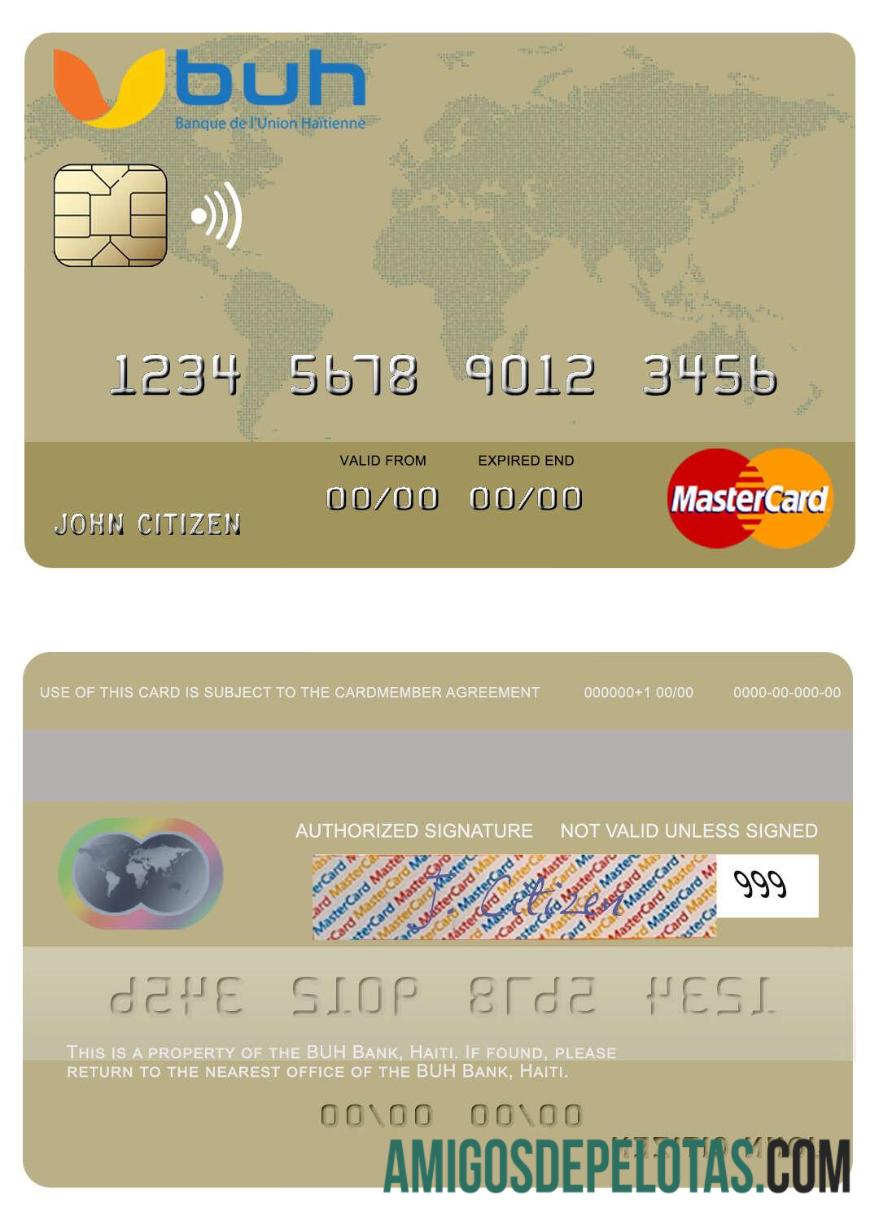 Haiti BUH Bank Mastercard baixar para verificação